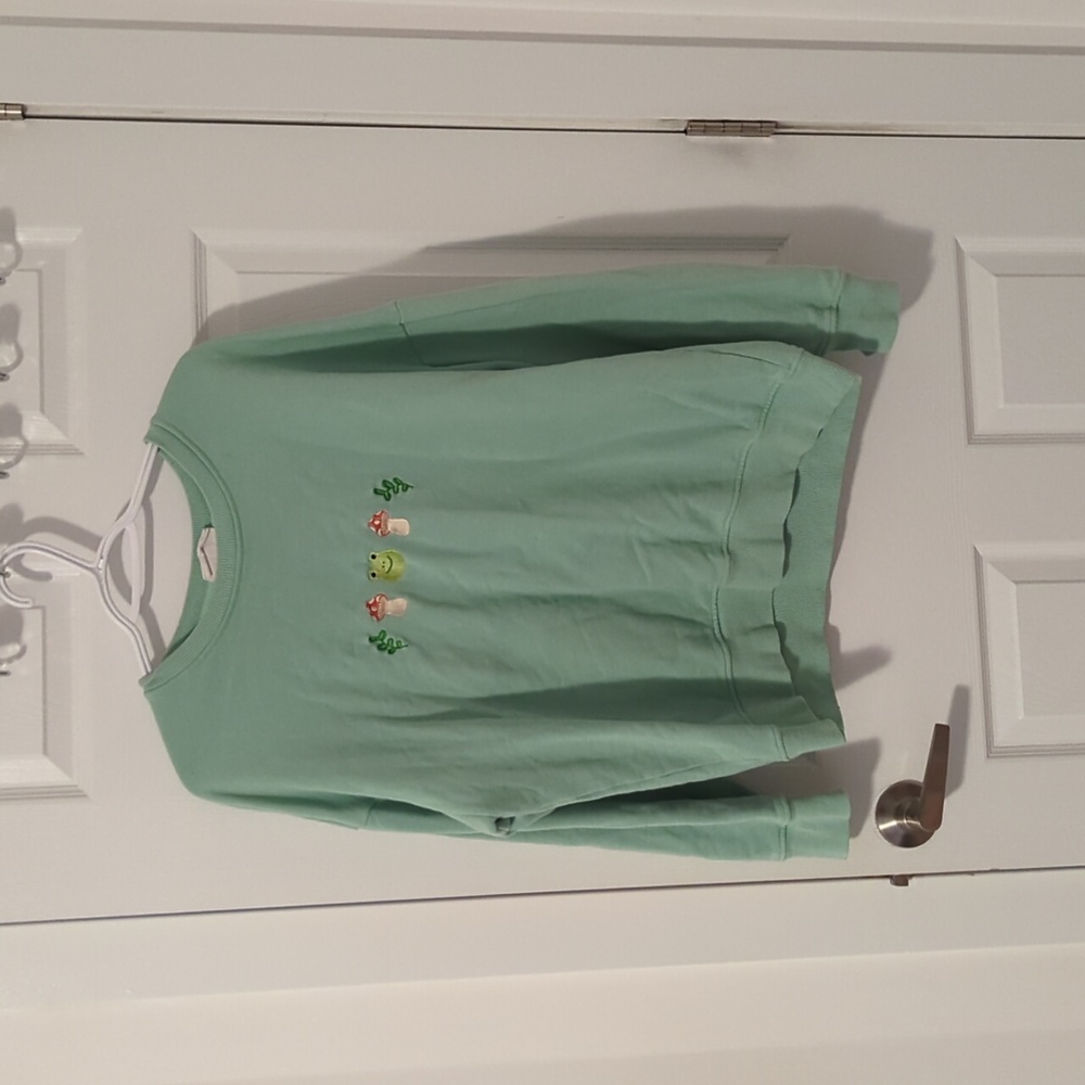 Frog Embroidered Sweatshirt